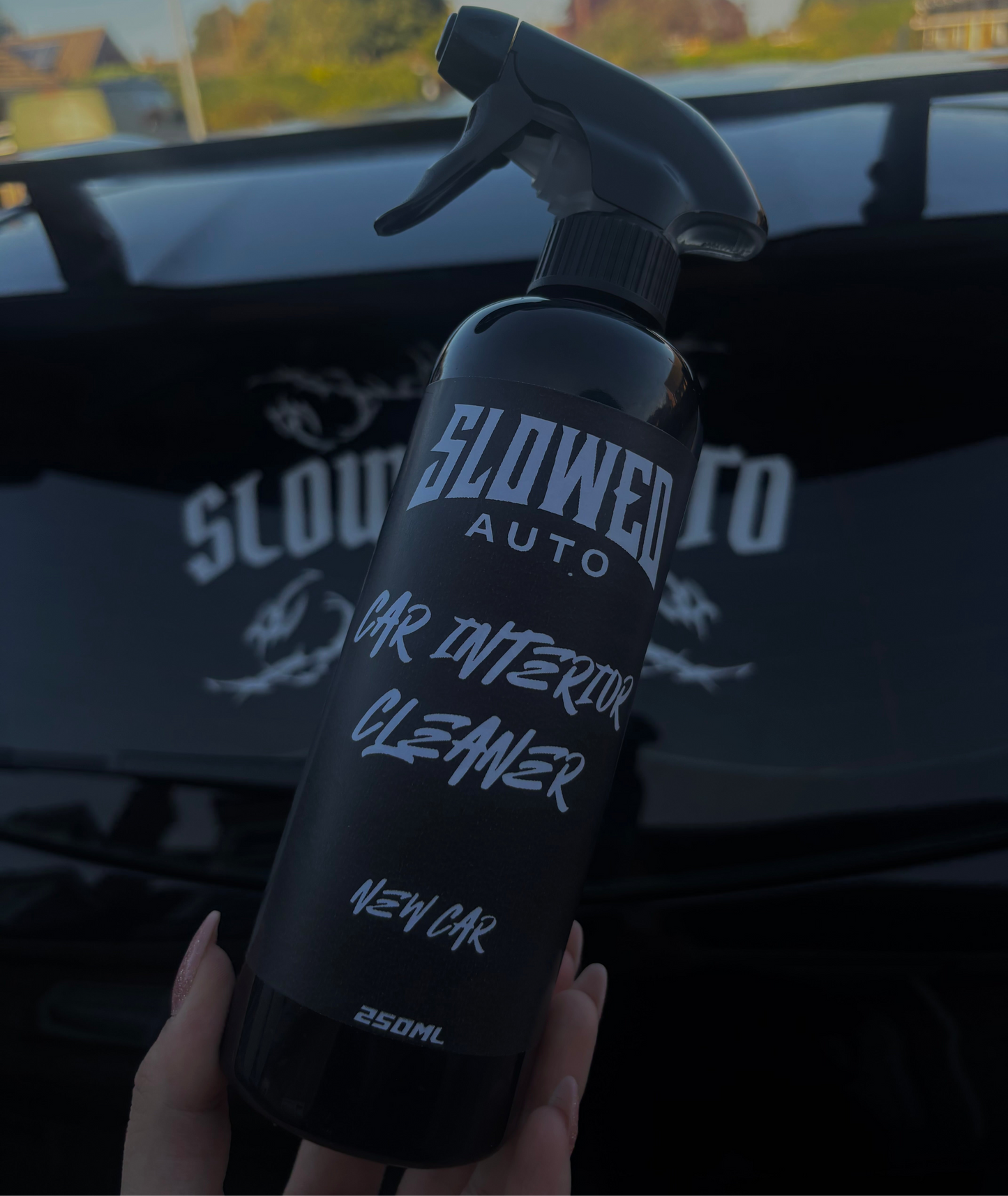 Car interior cleaning spray