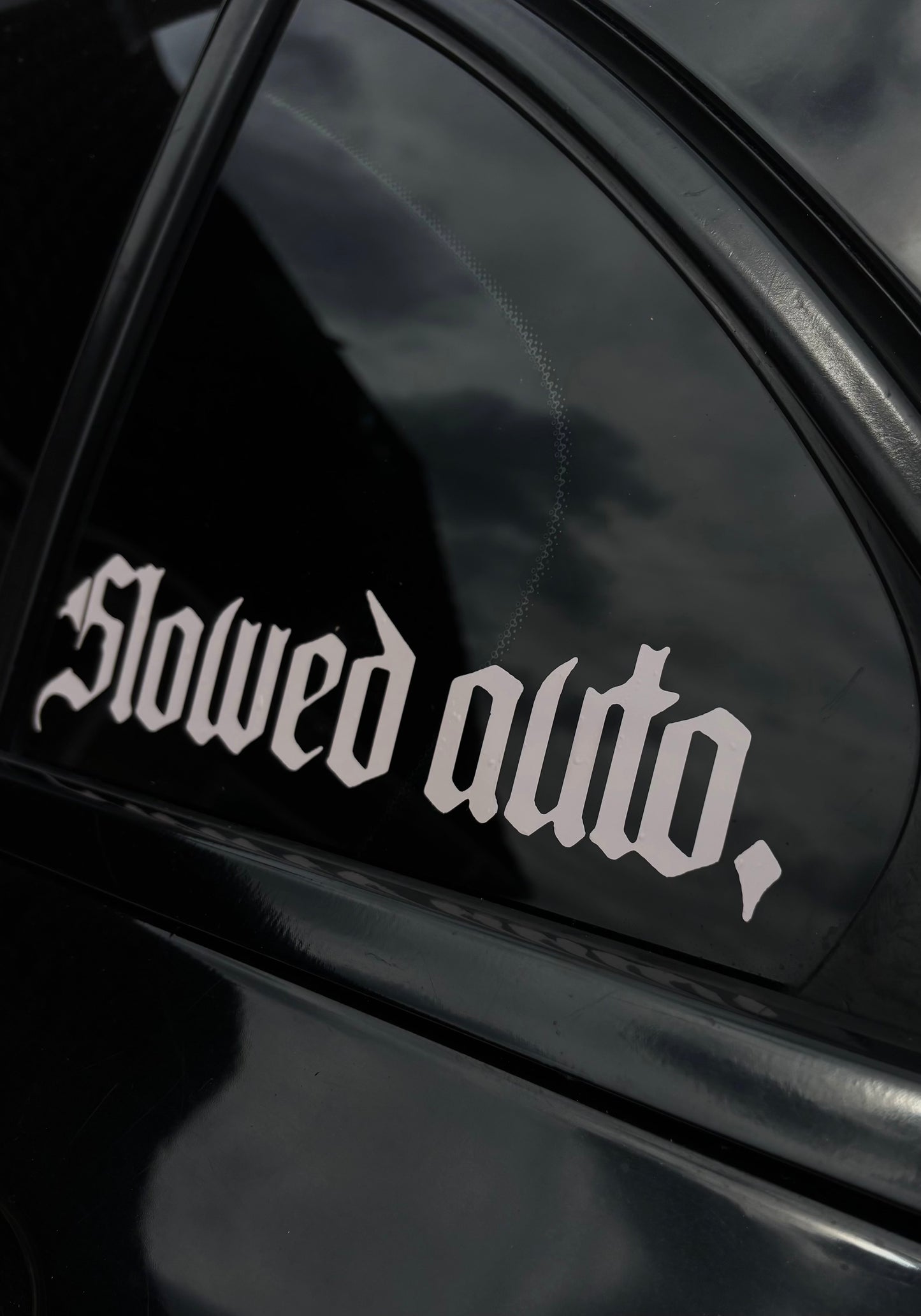 SLOWED AUTO decal