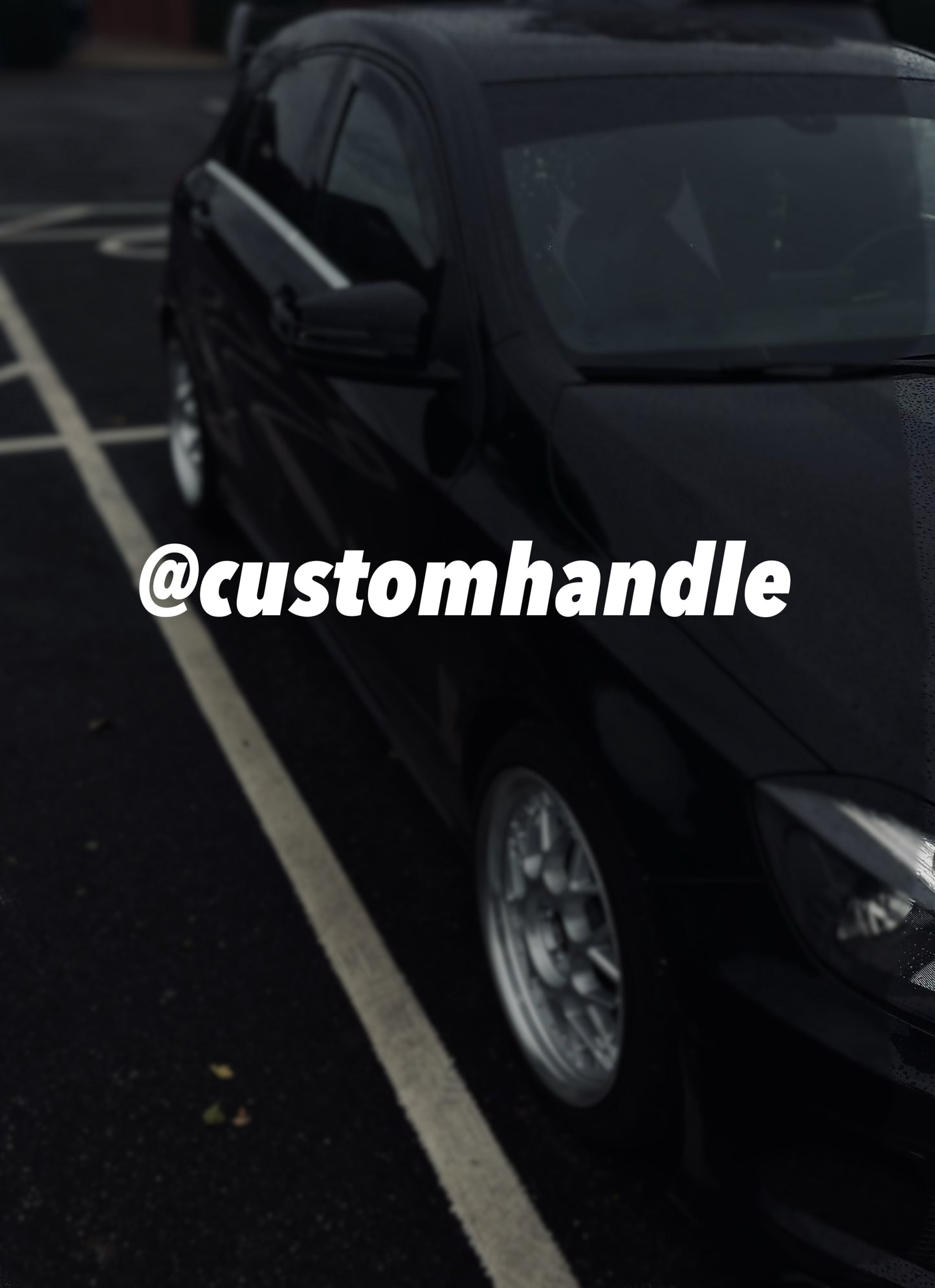 custom social media handle