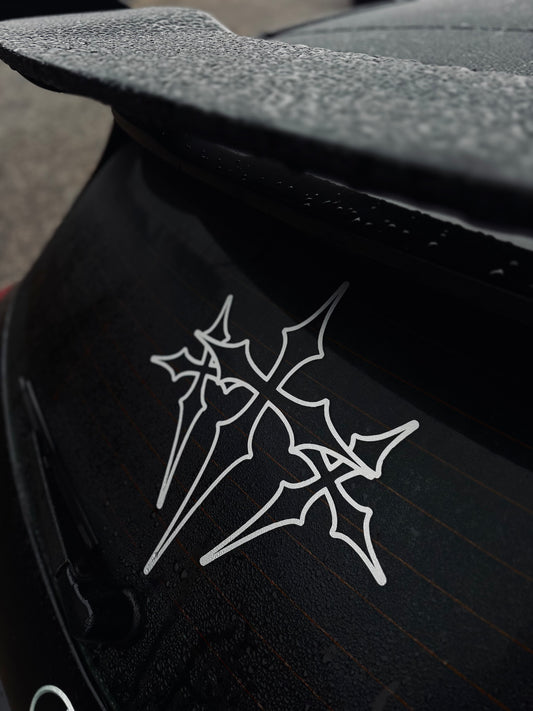 Autocolant banner TRIPLE CROSS