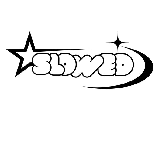 SLOWED shooting star decal