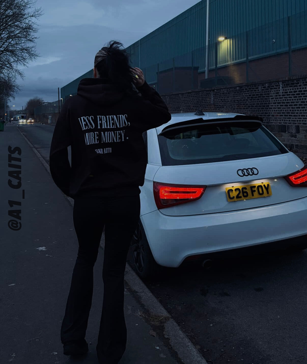 Hanorac din fleece supradimensionat LESSFRIENDS