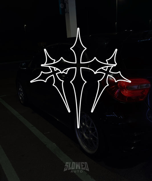 TRIPLE CROSS banner decal