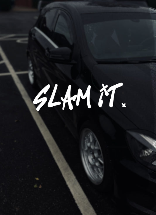 SLAM IT windscreen decal