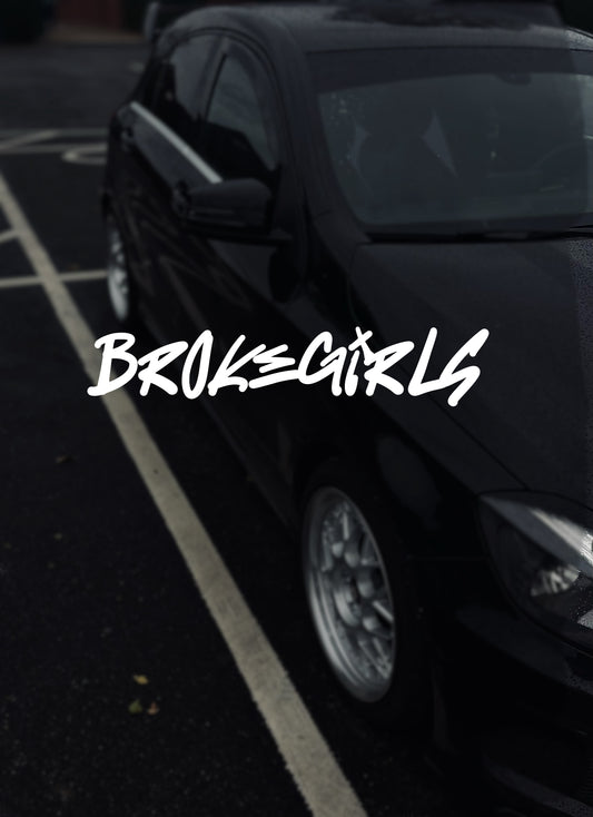 BROKEGIRLS windscreen decal