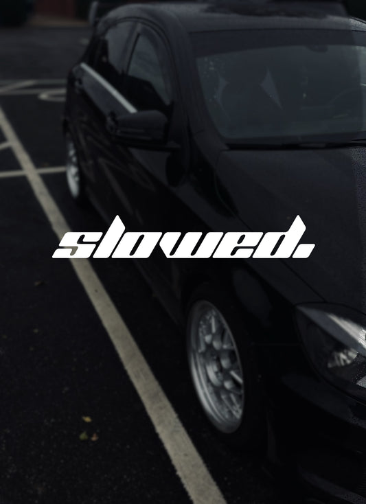 SLOWED decal