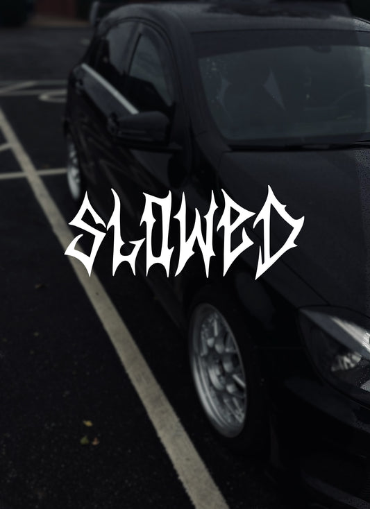 Metal SLOWED decal