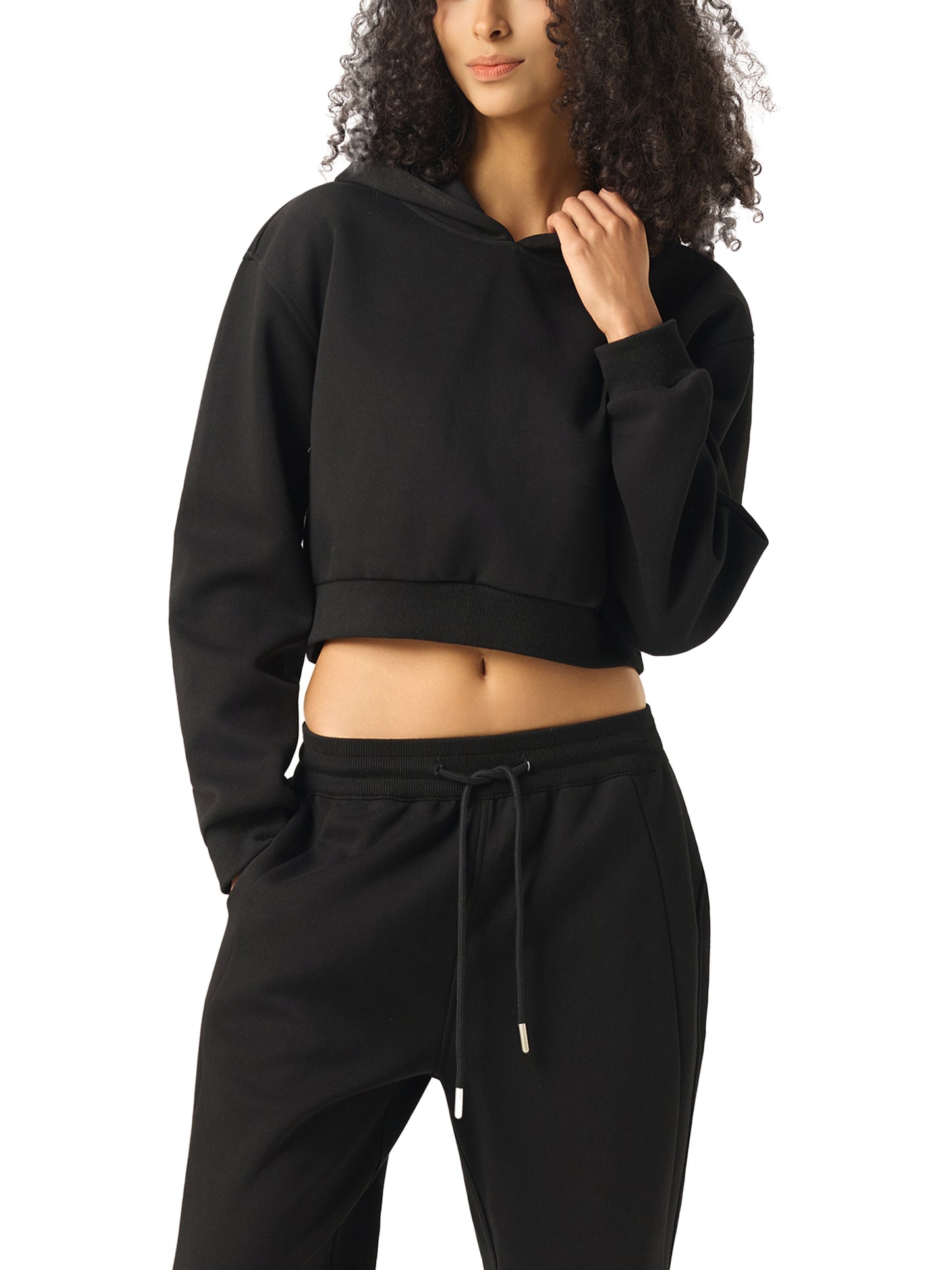 NEEDMONEY4BAGZ Cropped Hoodie