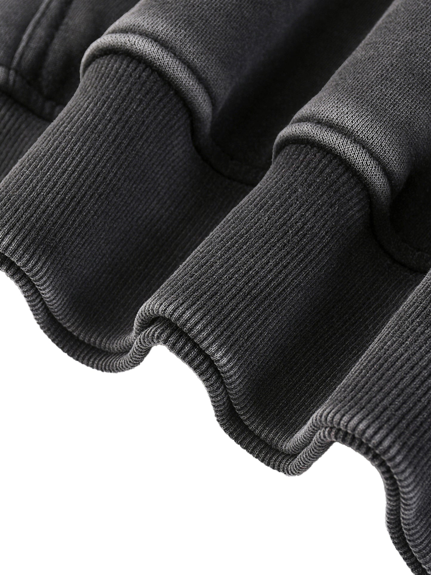 Hanorac supradimensionat din fleece spălat cu acid SLOWED